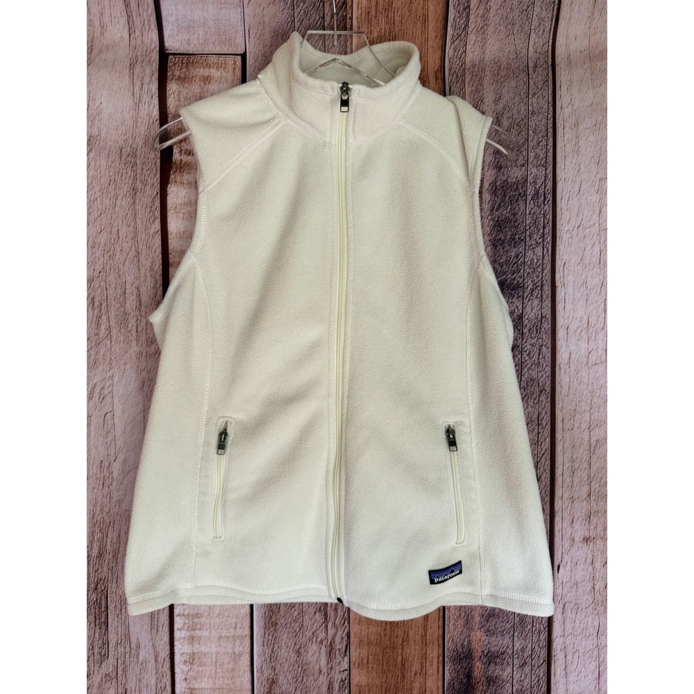 Patagonia Synchilla Fleece Vest Miner Napa Valley Winery Cream Gorpcore Size XL